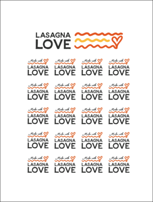 Best Seller - Made with Lasagna Love Stickers